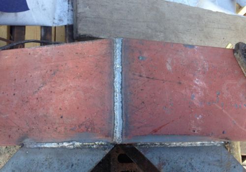 KH Fabrications welding steel beam